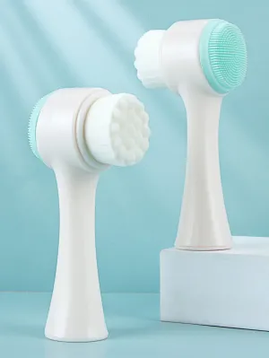 1pc Double Head Face Cleansing Brush