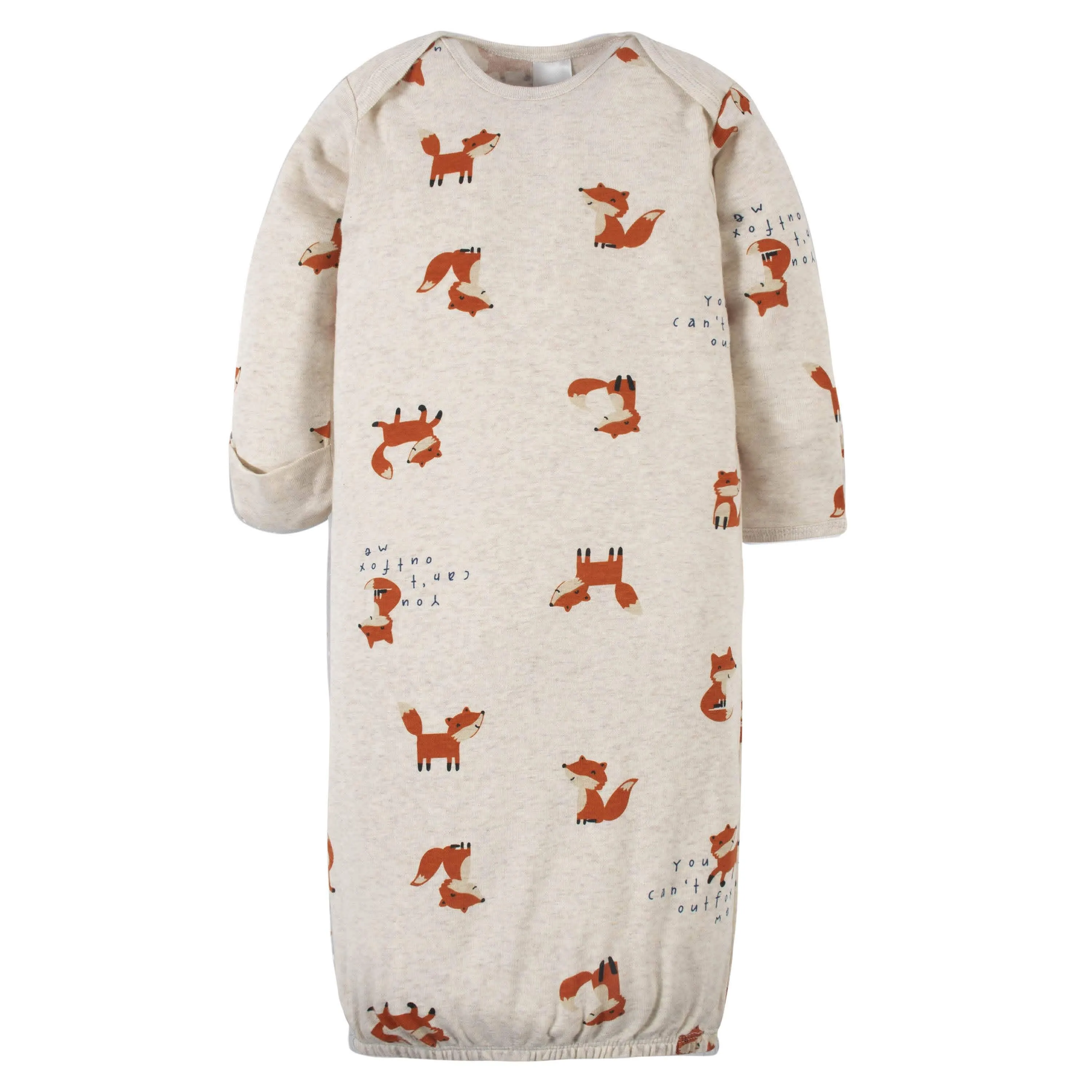 2-Pack Baby Boys Fox Gowns