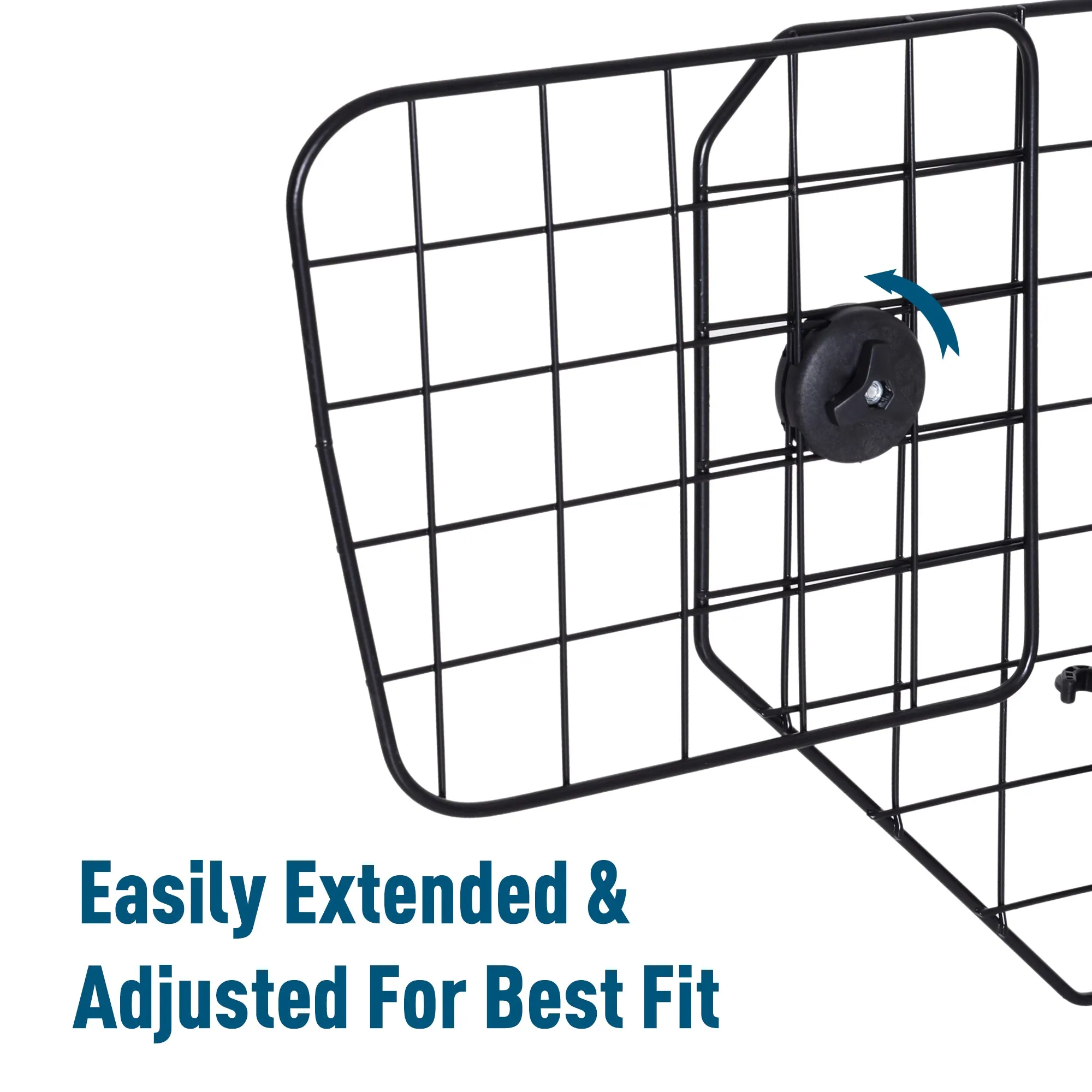 35"-48" Pet Car Barrier - Black