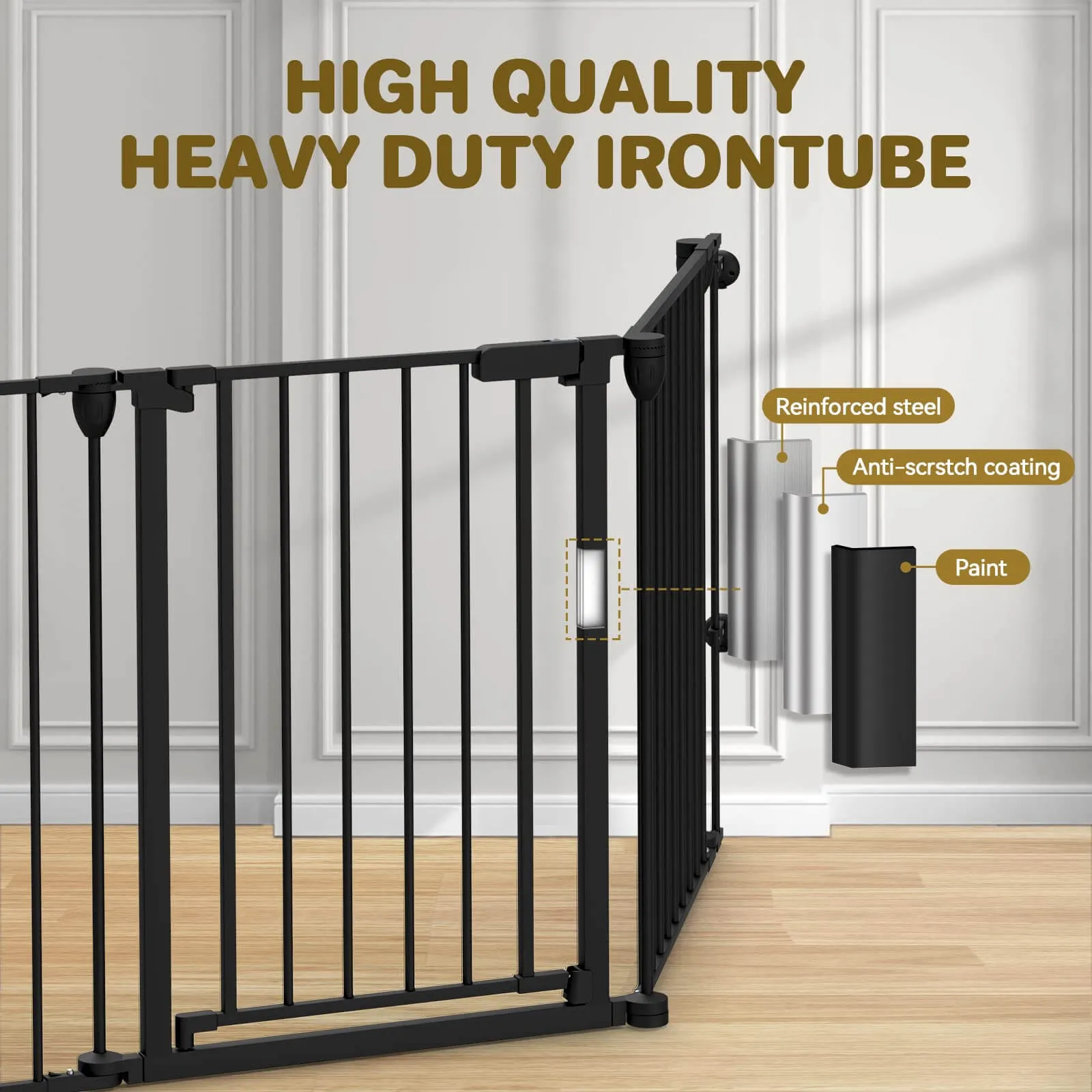 8 Panels Baby Gate Heavy Duty Playpen PA739