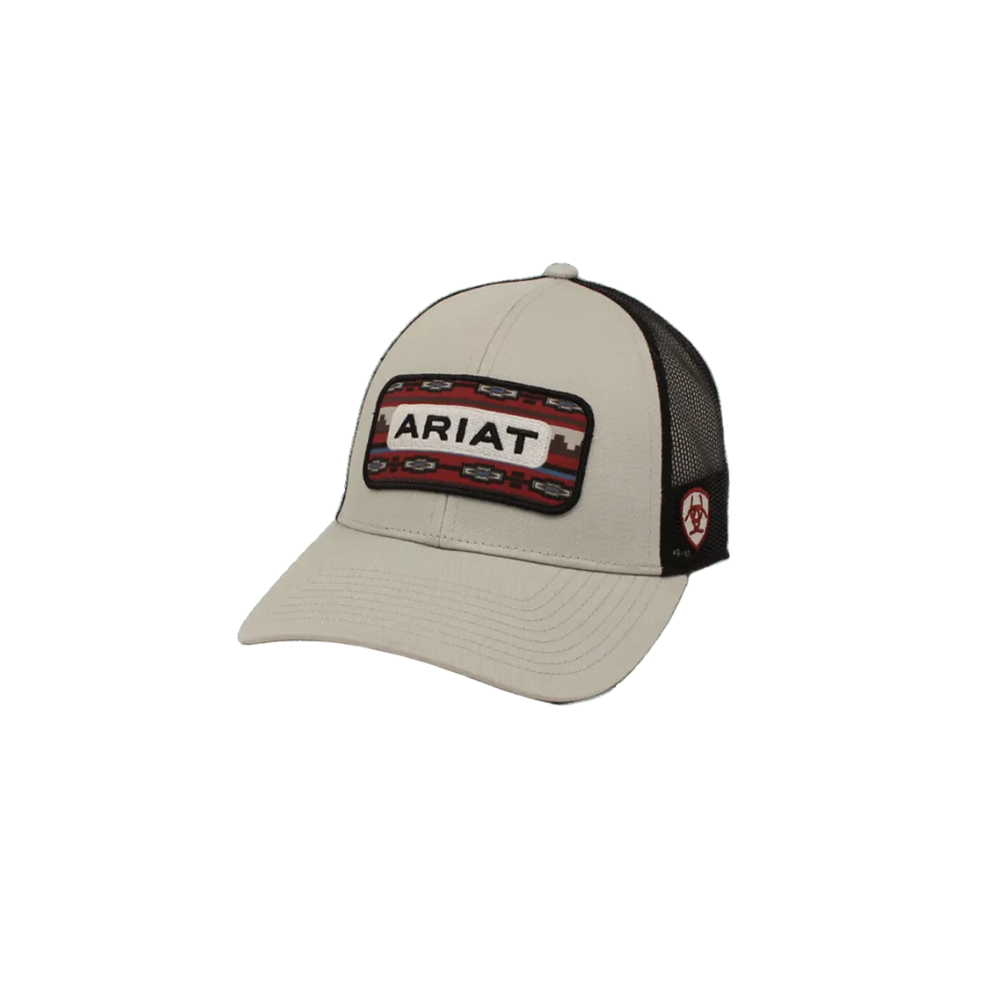 Ariat M&F Grey US Flag Shield Logo Cap