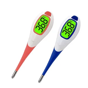 Baby Adult Fever Alert Function Digital Body Soft Head Oral Alar Thermometer New