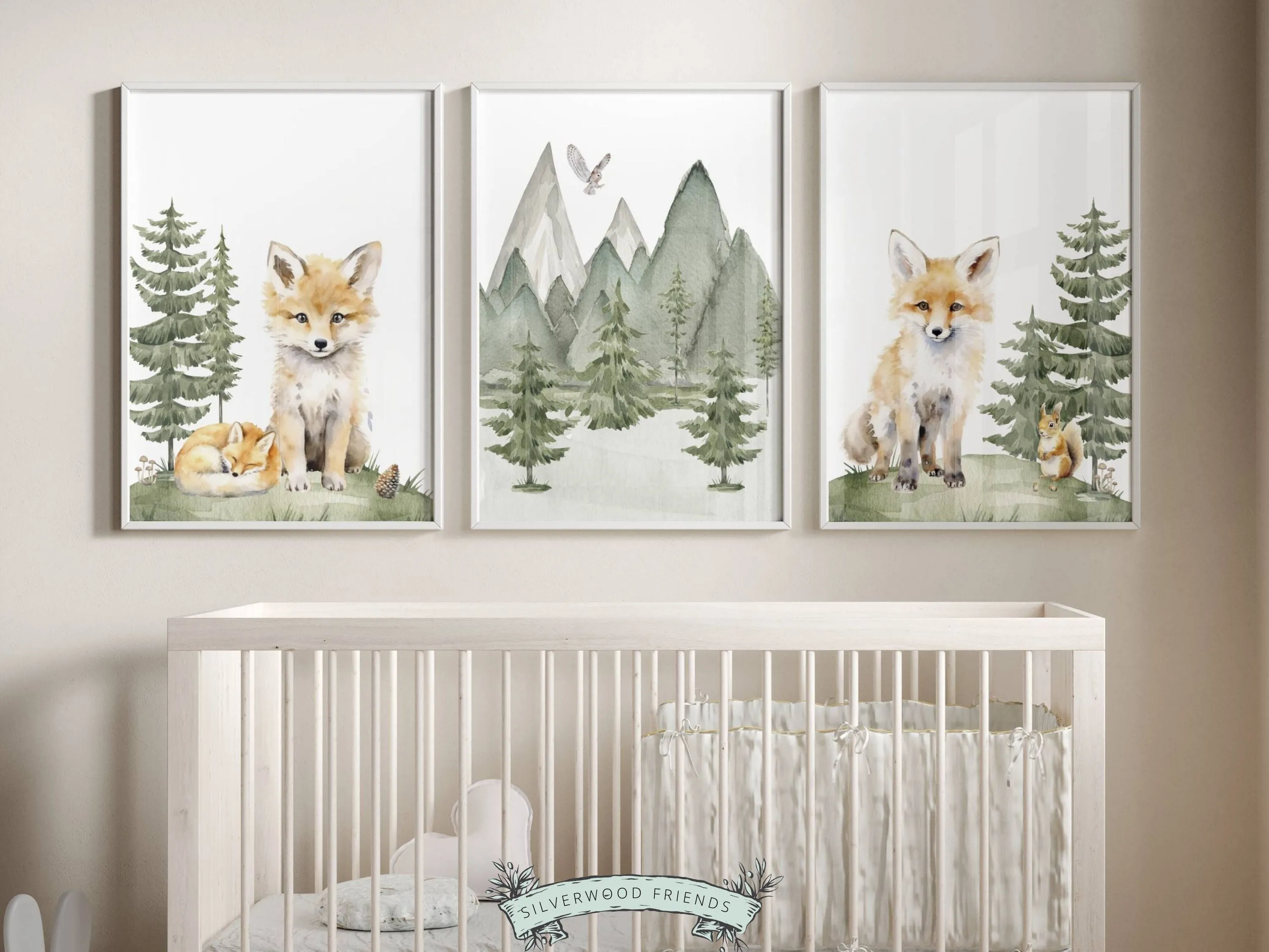 Baby Fox Nursery Prints