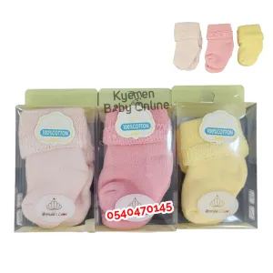 Baby Socks 3pcs (Brenda's  Love Crown)