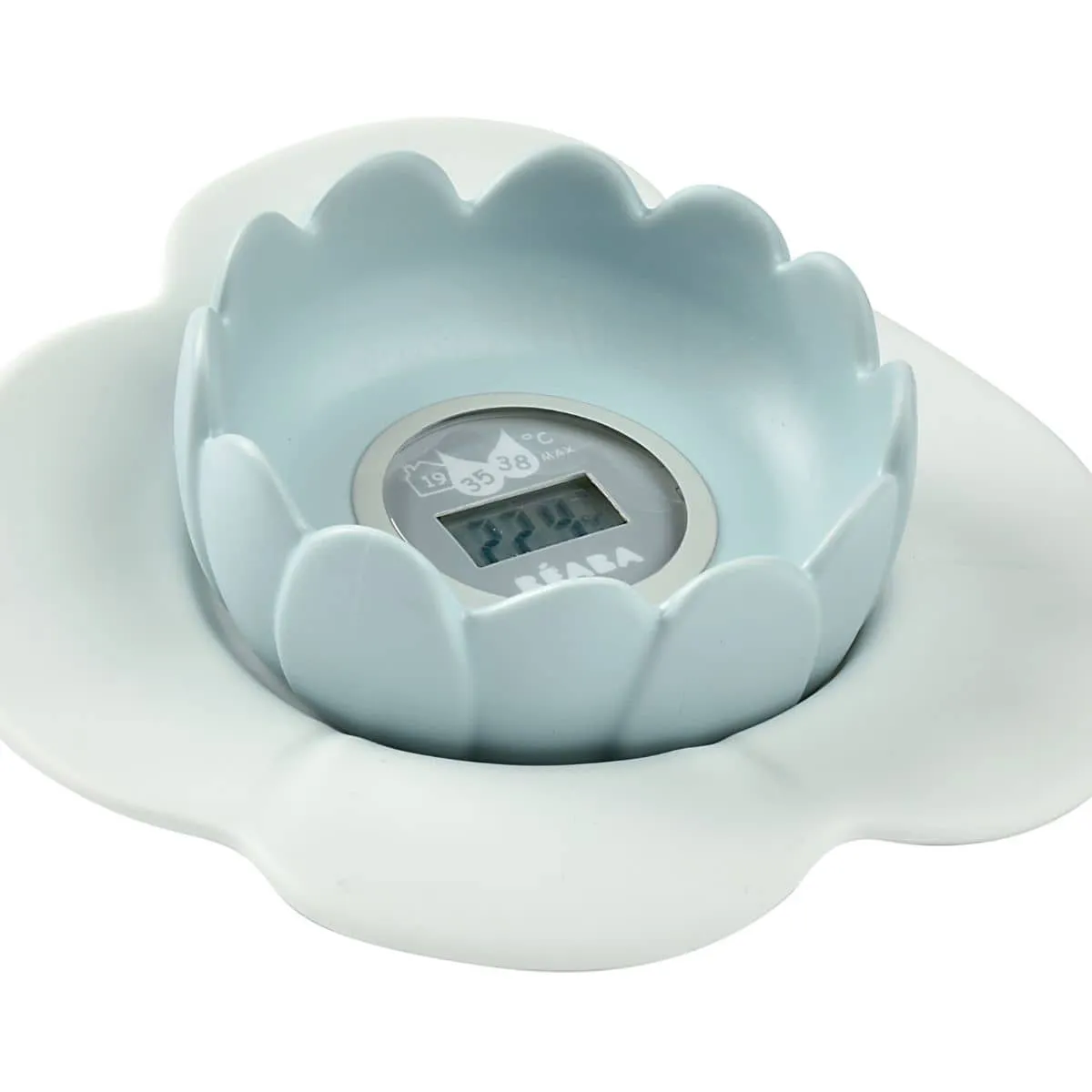 Beaba Lotus Digital Bath and Room Thermometer - Green Blue