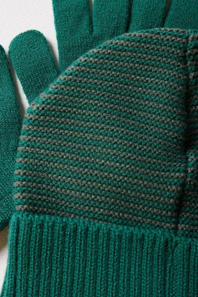 Beanie & Gloves Set Green