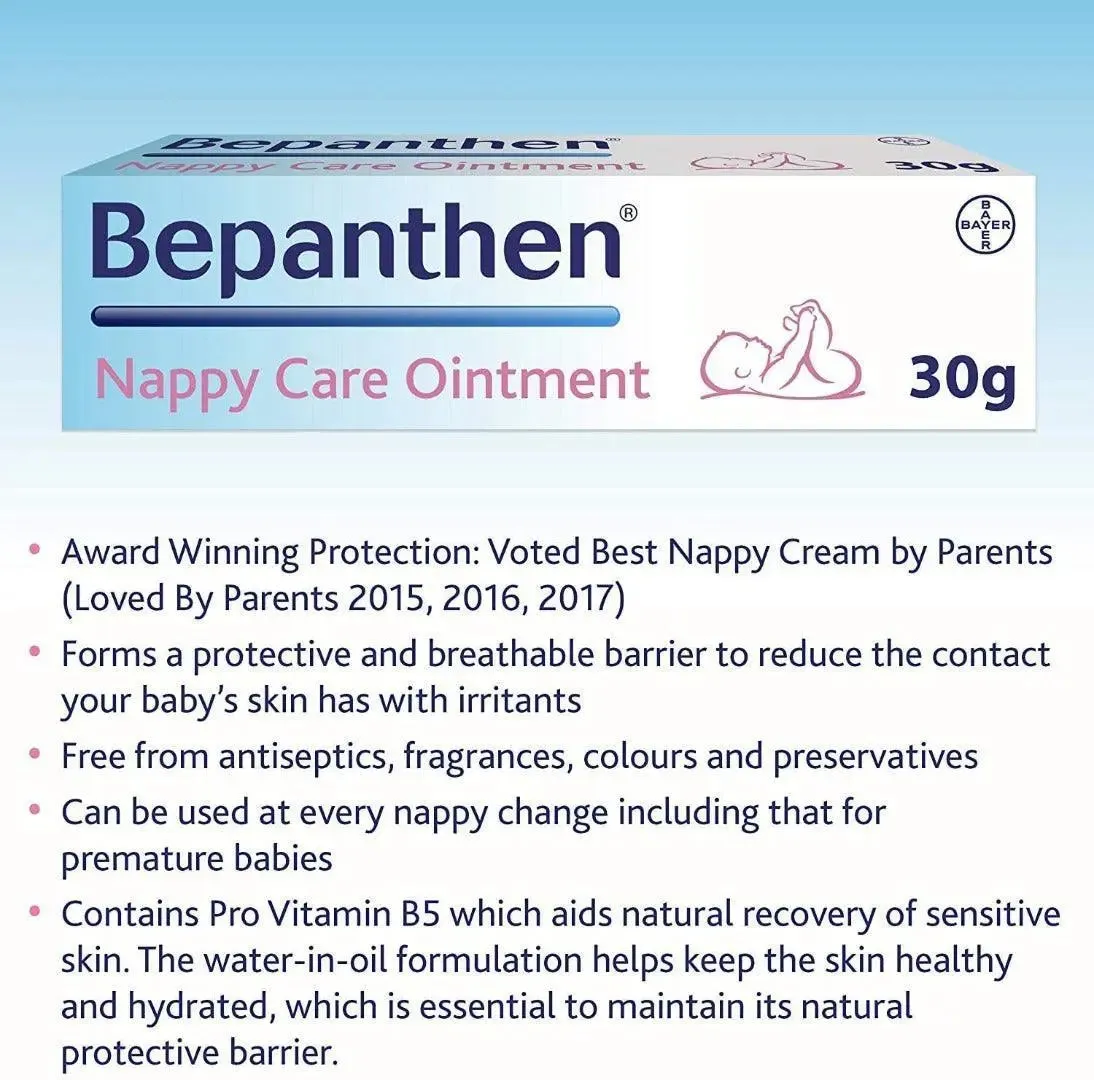 Bepanthen Nappy Rash Cream Nappy Care 30g Ointment