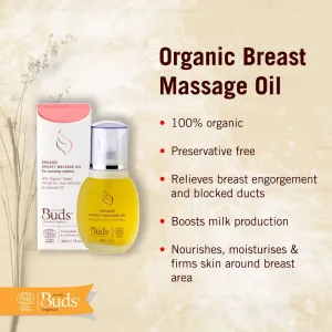 Buds Organic Breast Massage Oil 30ml