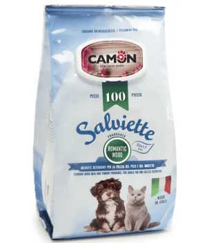 Camon Salviette Cleansing Wipes With Romantic Wood Fragrance 100 Sheets