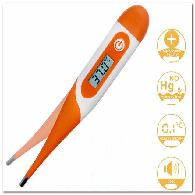 Child soft head digital a  thermometer bebe for Children household adult baby termometro digital thermometer christmas gift