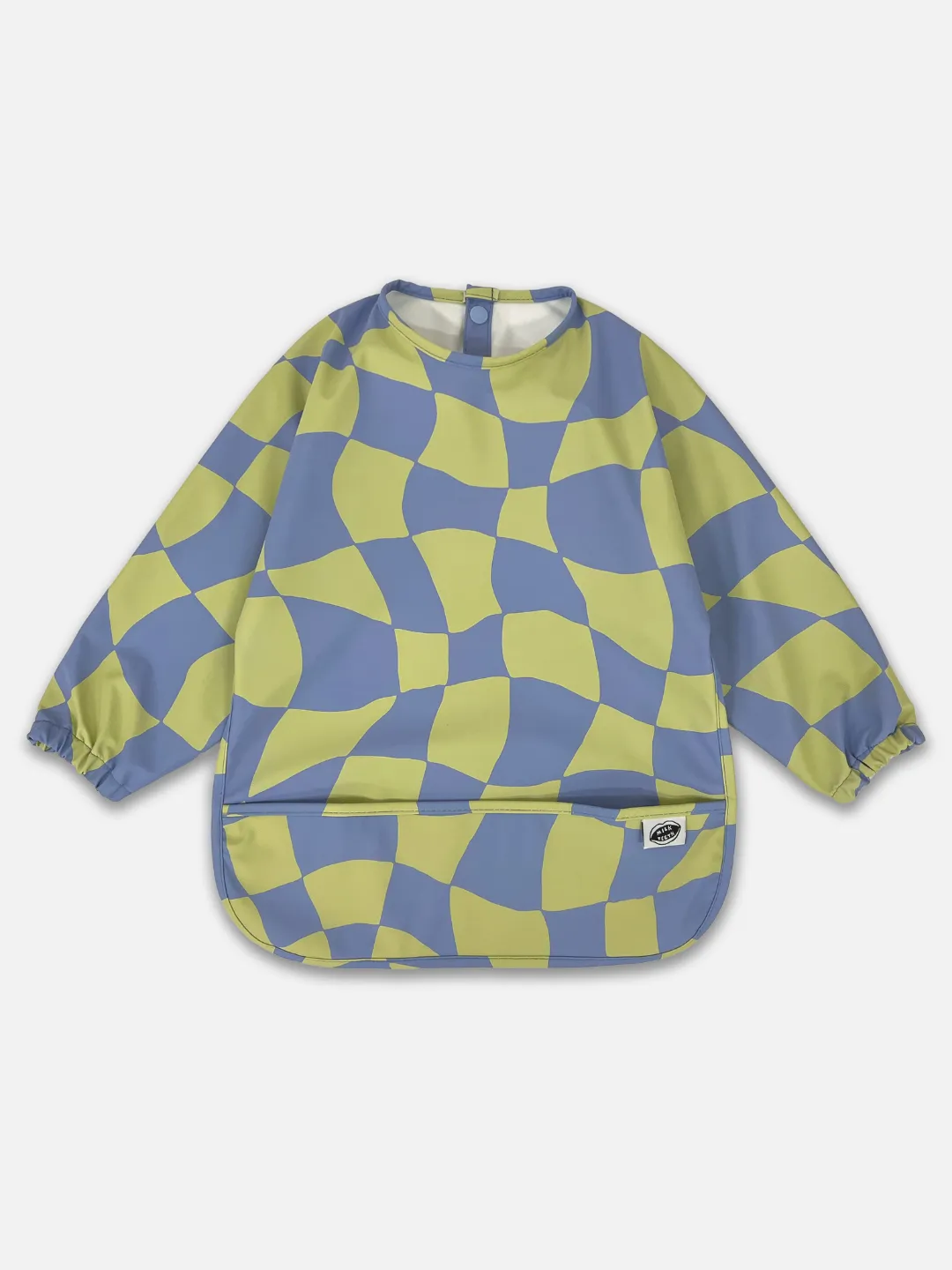 Children's Smock Bib – Green Checkers