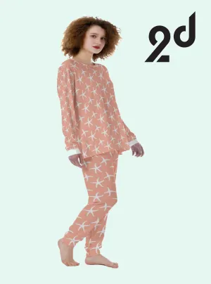 Comfy Coral Pajamas, Long Pant PJs, Cozy Sleepwear, Soft Lounge set, Comfort PJs, Snug Nightwear, Relaxing Jammies, Long Pant Pajama, Comfy Sleep set, Cozy Loungewear, Soft PJ Pants, Comfy Jammies, Long Pant Pajama set