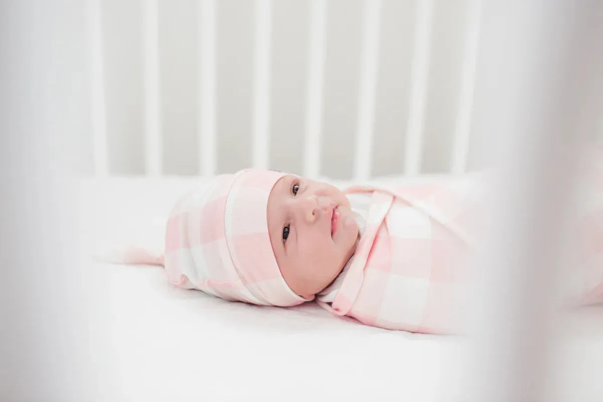 Copper Pearl Newborn Top Knot Hat | London