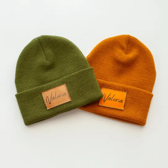 Custom Name Kids Hat, Signature Cursive Toque