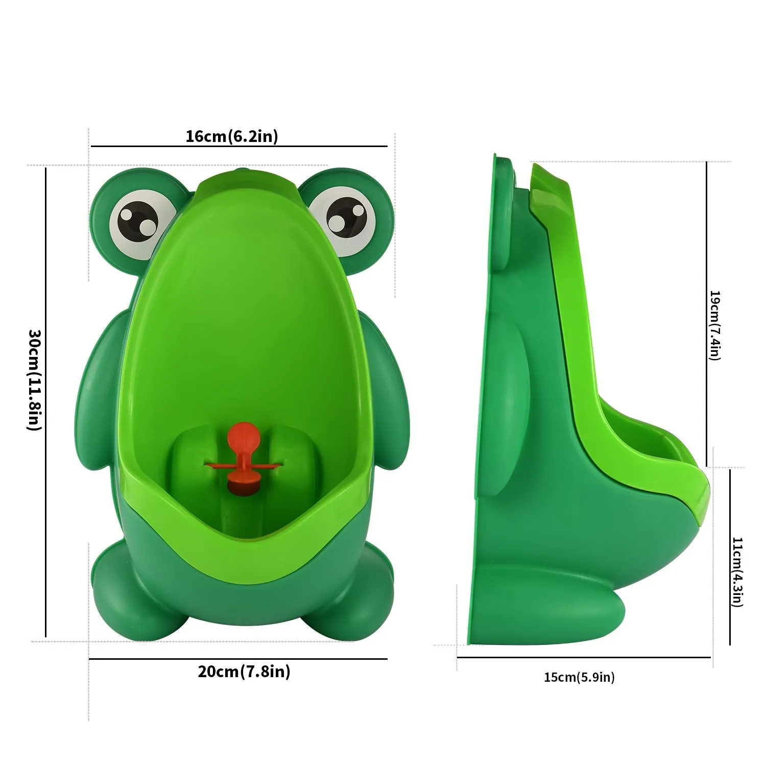 Cute Fog Standing Potty Training Urinal for Boys Toilet with Funny Aiming Target