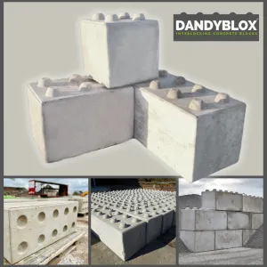 DandyBlox Precast Interlocking Giant Concrete Blocks