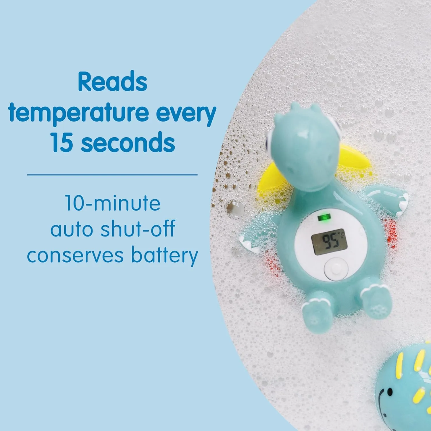 Dr. Brown’s CleanUp Temposaurus Floating Bath Thermometer