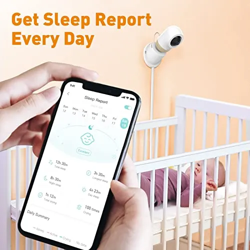 Ebemate Smart Baby Monitor - HD Video & Audio, Smartwatch Integration