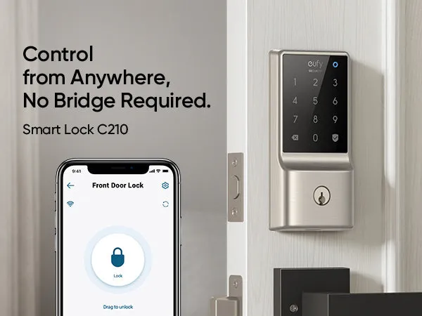 Eufy C210 Smart Lock (Satin Nickel)