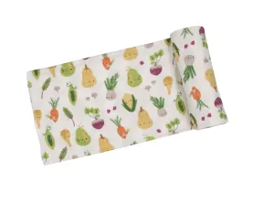 FARM-Baby Vegetables Swaddle Blanket