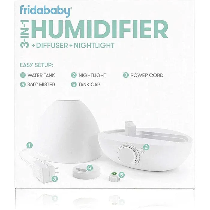 Frida Baby Breathe 3-in-1 Humidifier, Diffuser & Nightlight