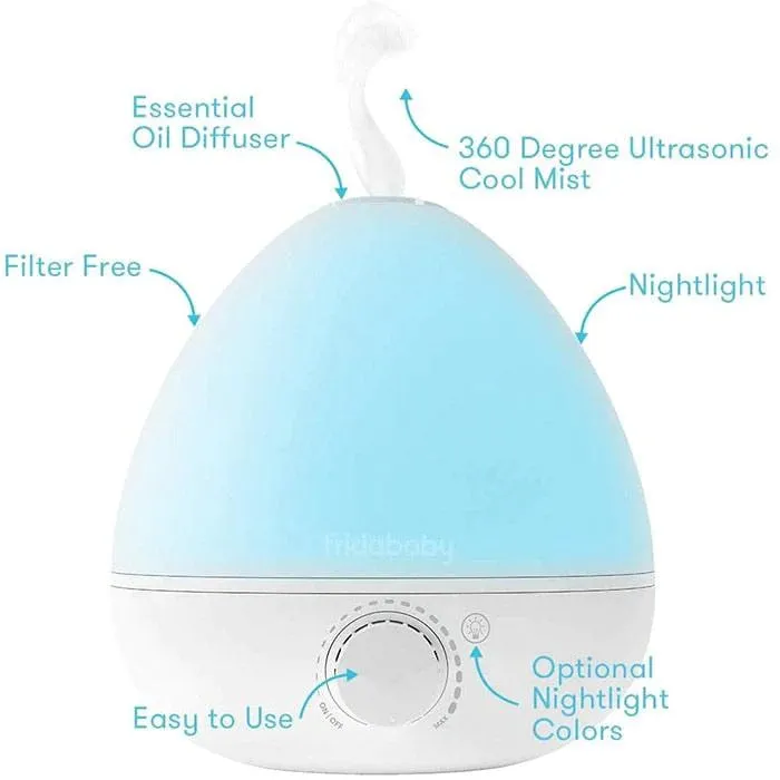 Frida Baby Breathe 3-in-1 Humidifier, Diffuser & Nightlight