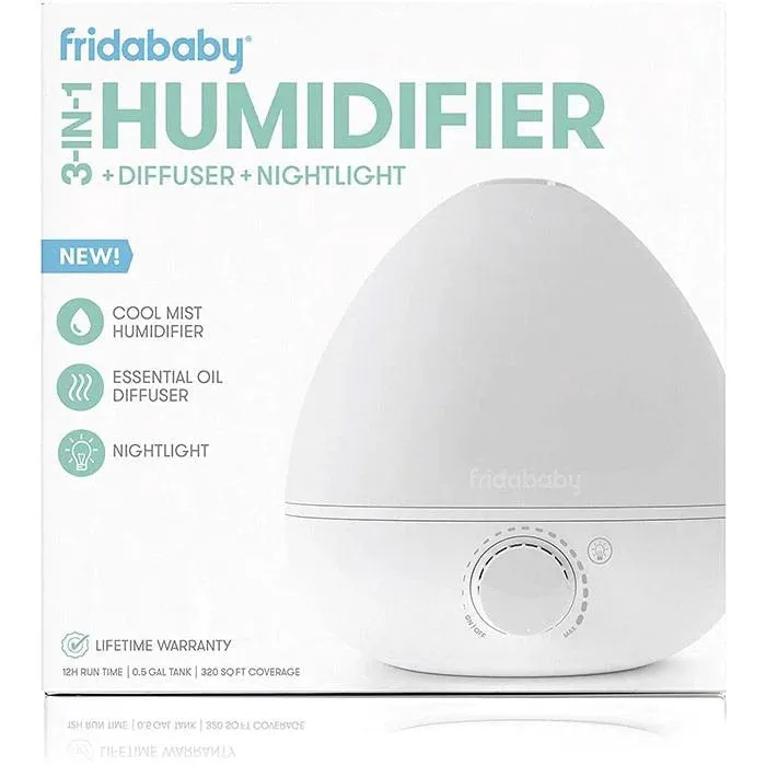 Frida Baby Breathe 3-in-1 Humidifier, Diffuser & Nightlight