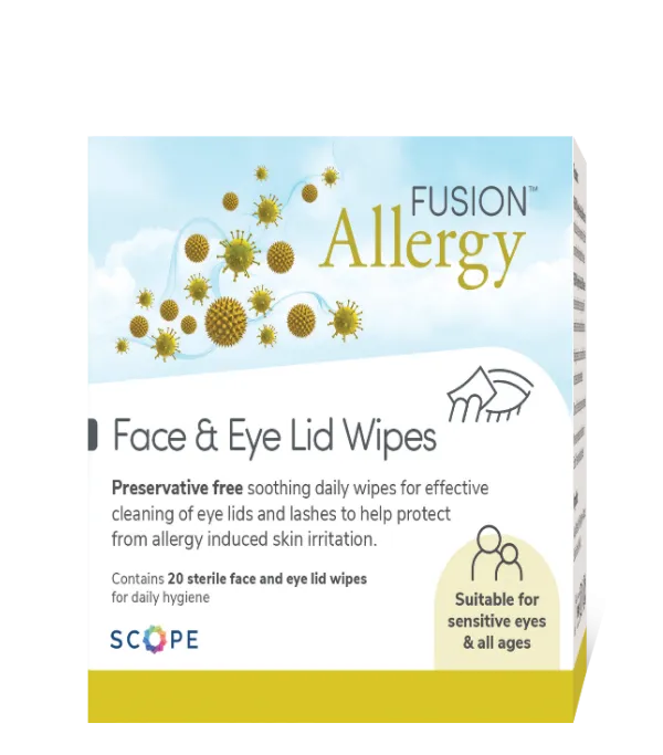 Fusion Allergy Face & Eye Wipes 20 (N)