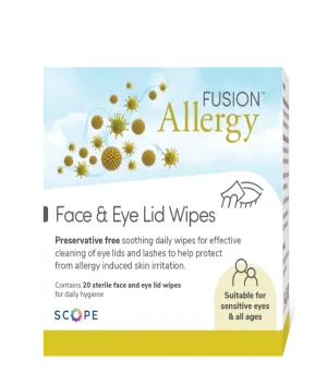 Fusion Allergy Face & Eye Wipes 20 (N)