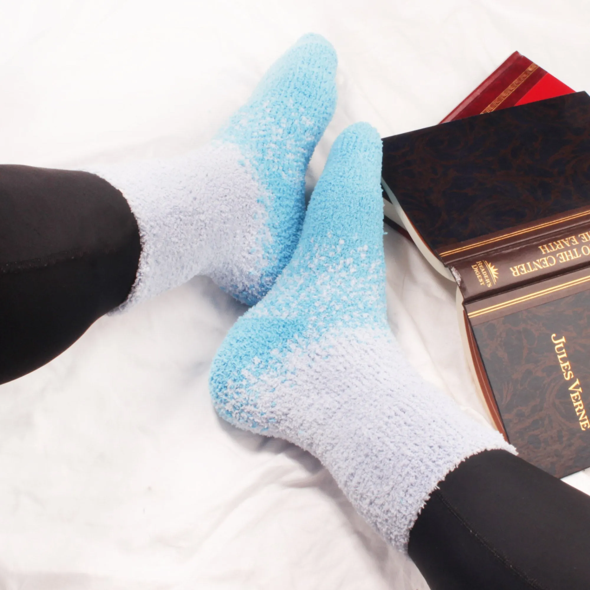 Fuzzy Gradient/Stripe/Polka Dot Sock Assortments