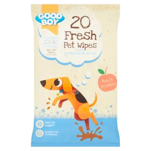 Good Boy Pet Wipes, 20 Pack