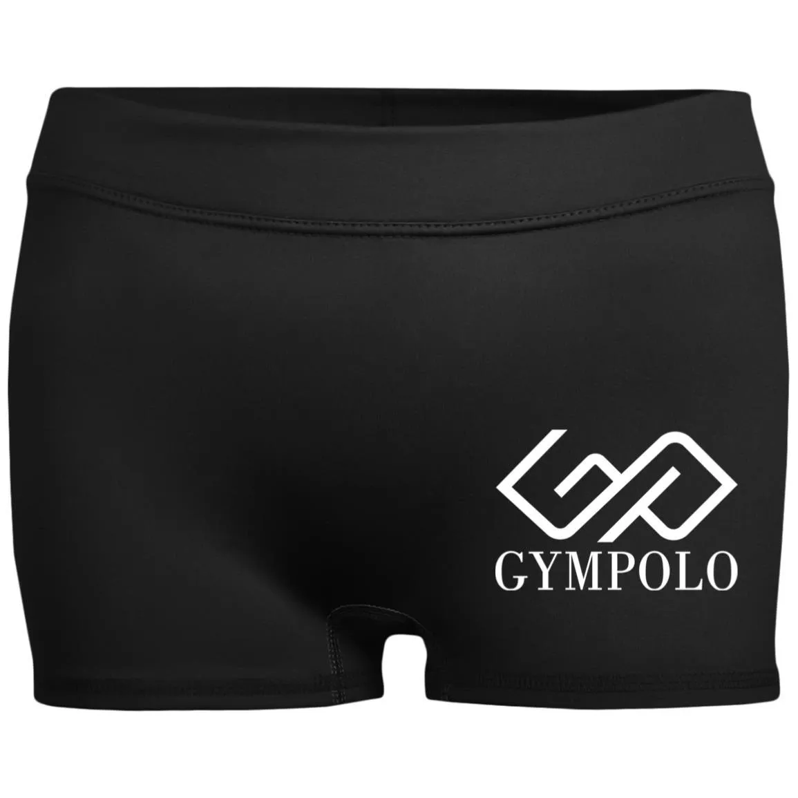 GYMPOLO-(PNG) 1232 Ladies' Fitted Moisture-Wicking 2.5 inch Inseam Shorts