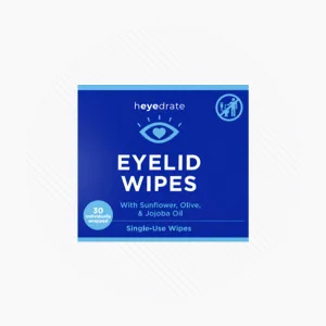 Heyedrate Eyelid Wipes - Eyelash and Facial Scrub (30 Wipes/Box)