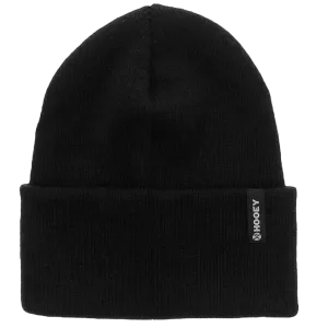 Hooey Black Beanie w/ Black & White Logo Tag 2051BK