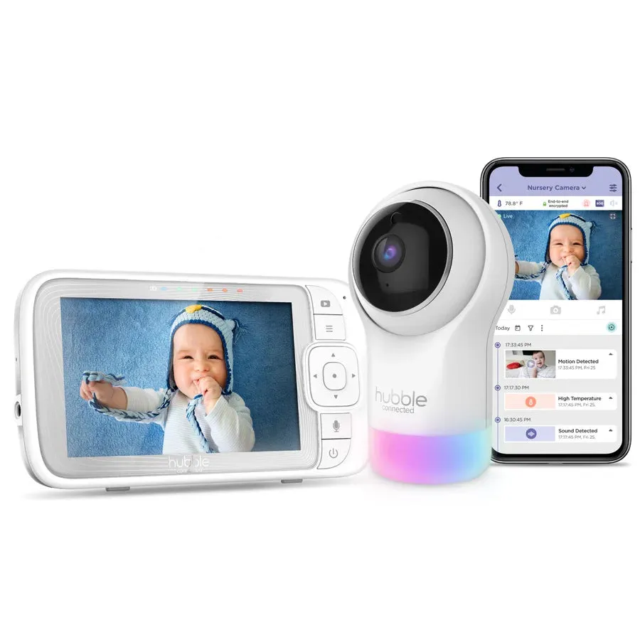 Hubble Connected Nursery Pal Glow Plus (White)