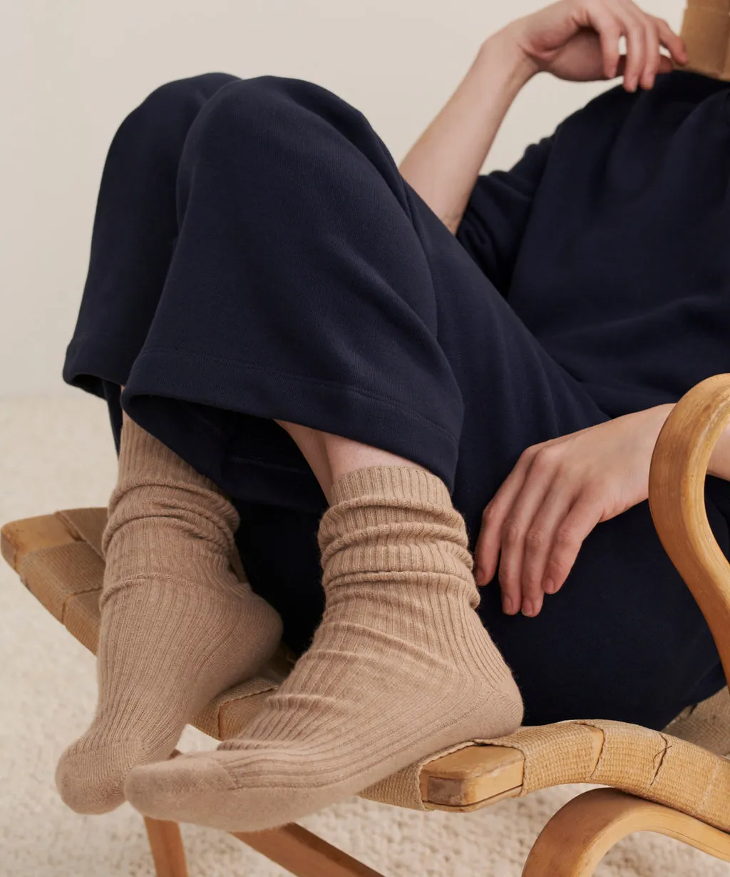 Jenni Kayne - Cashmere Socks in Caramel