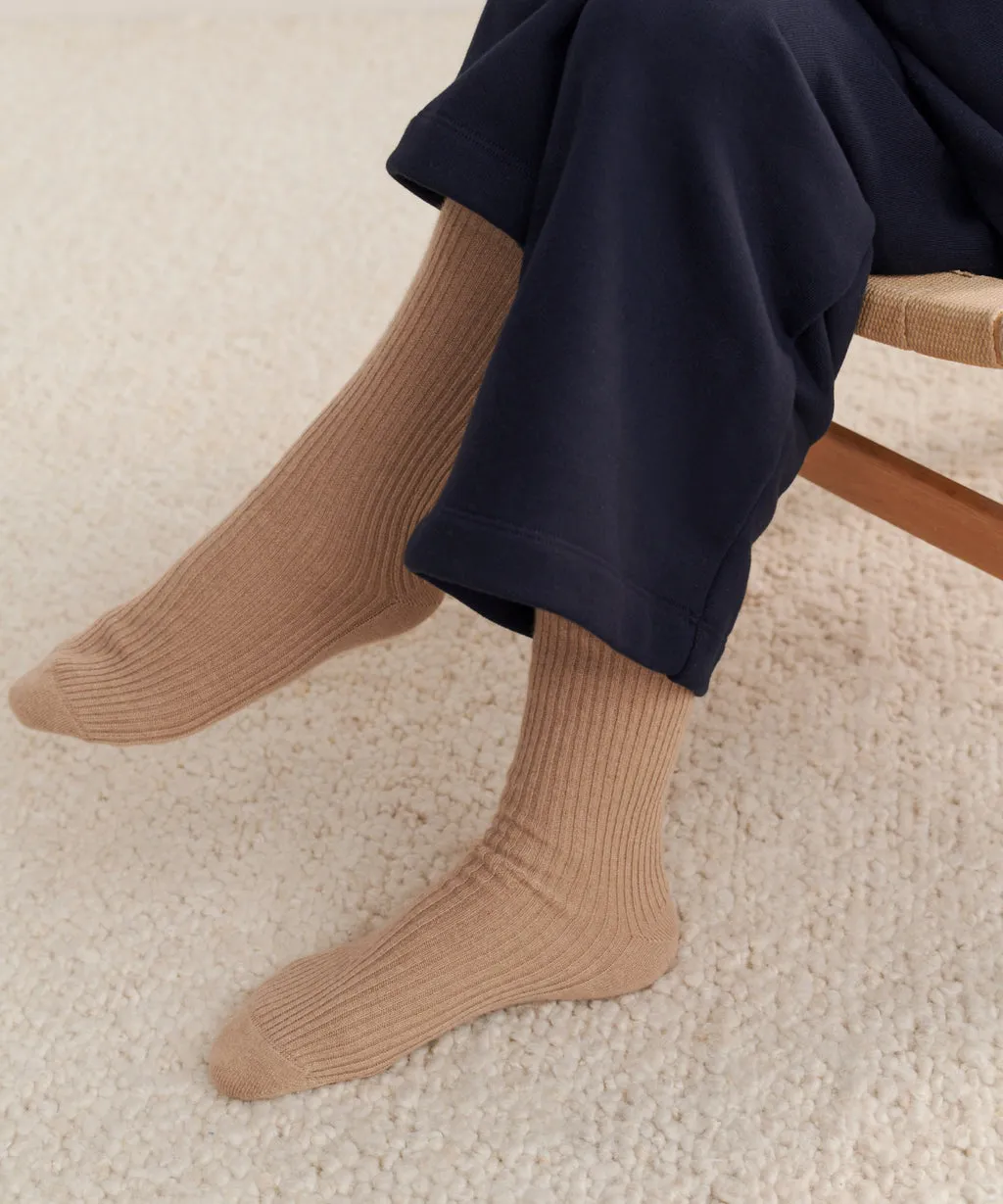 Jenni Kayne - Cashmere Socks in Caramel