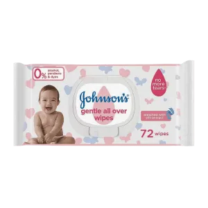 JOHNSONS WIPES GENTLE ALL OVER 72 PCS