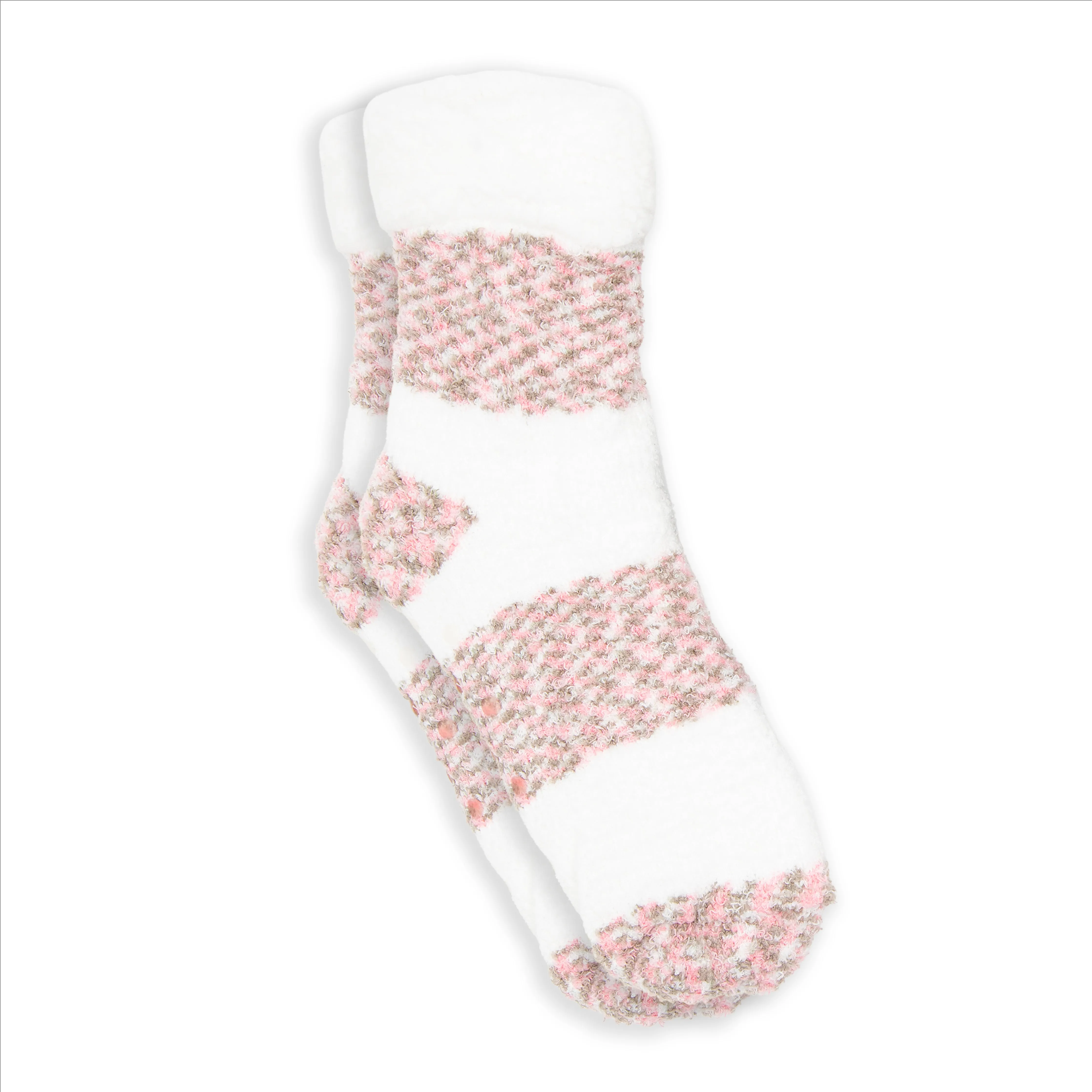 Ladies Cheetah Print Double Layer Non-Skid Socks