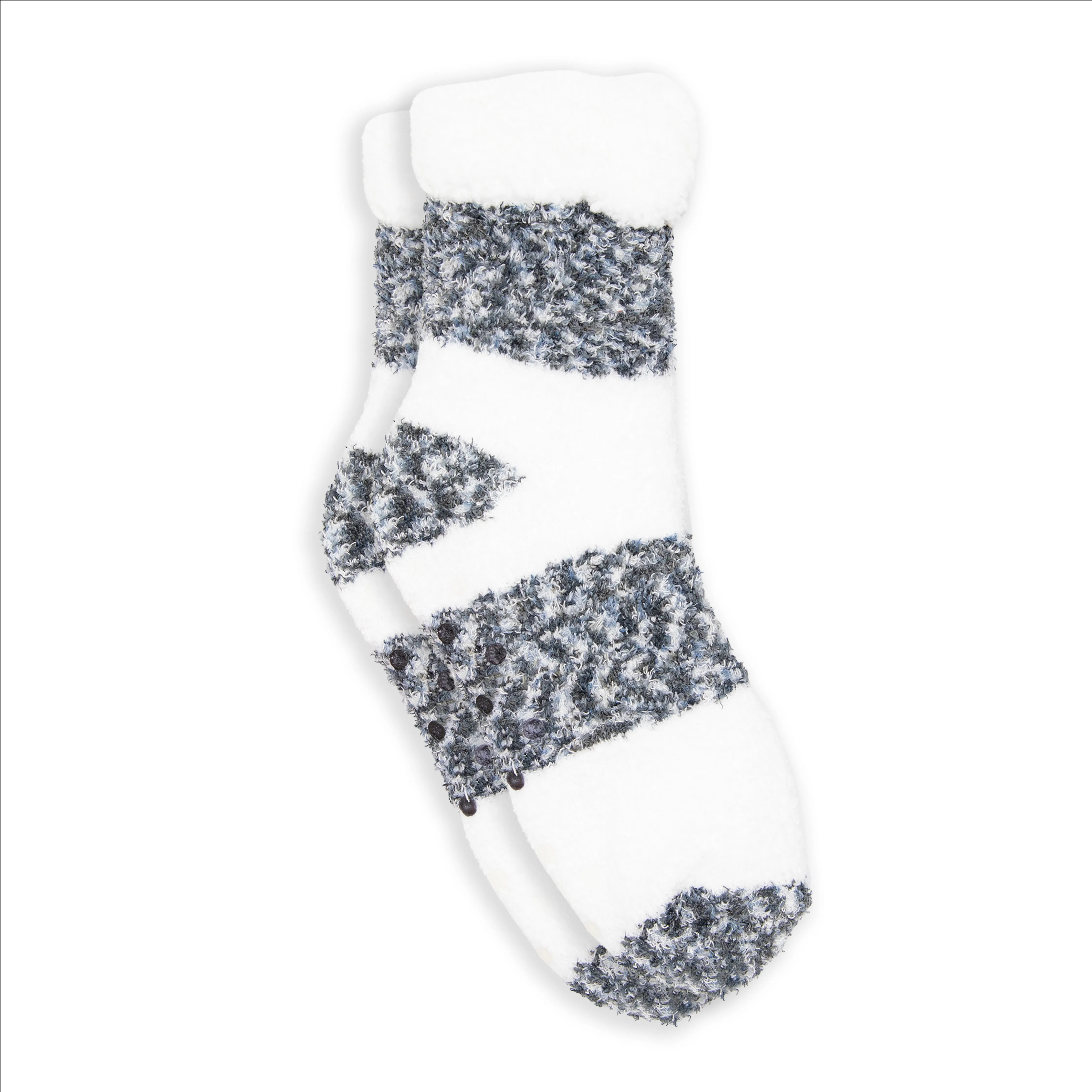 Ladies Cheetah Print Double Layer Non-Skid Socks