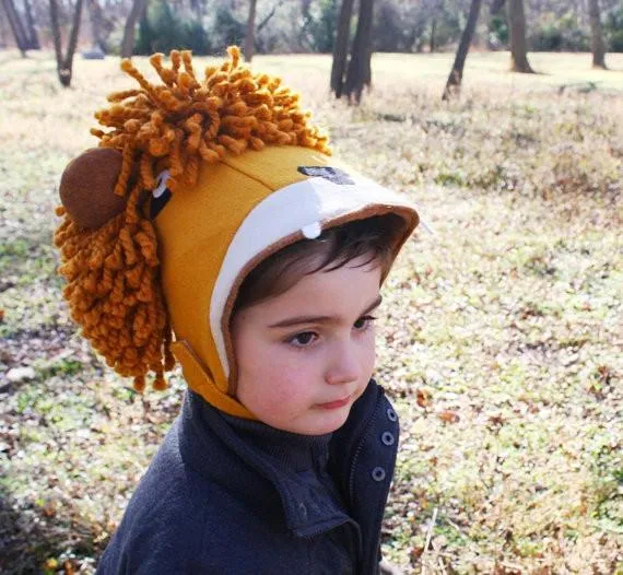 Littlegoodall Ferocious Felt Lion Hat