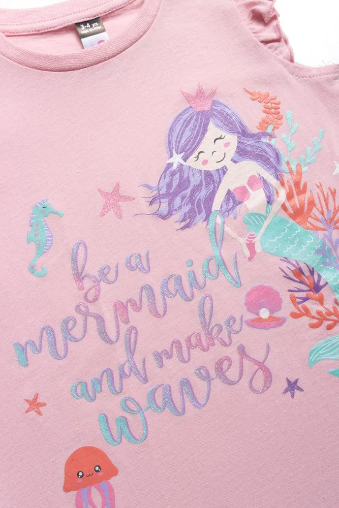 Mermaid Sleepshirt Peach