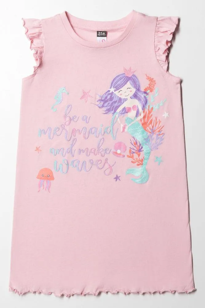 Mermaid Sleepshirt Peach