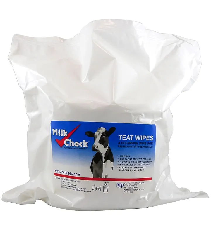 Milk Check Teat Wipes