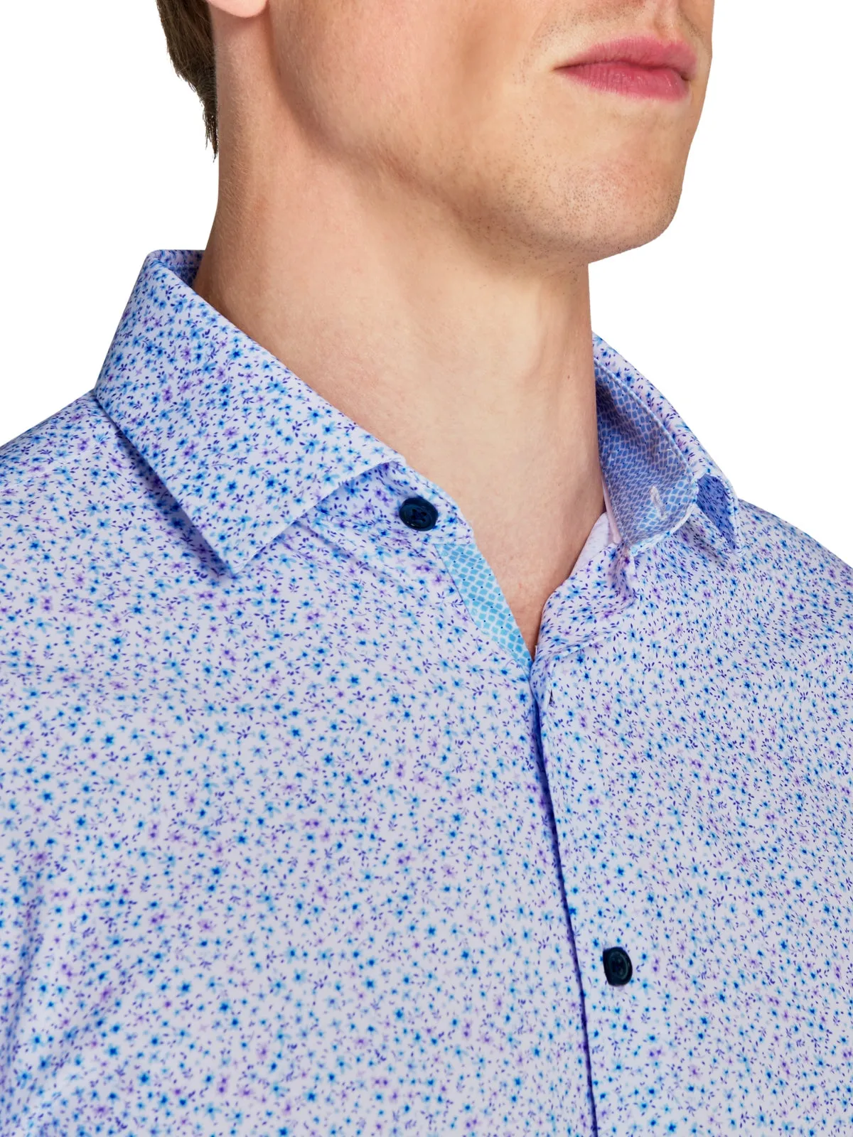 Mini Floral Performance Dress Shirt