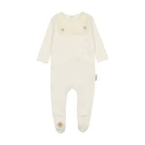 Mon Tresor Baby Knitted Nobility Boys Footie Ivory