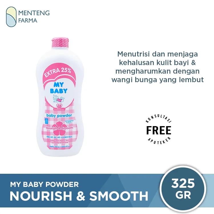 My Baby Powder Nourish & Smooth 325 Gr - Bedak Tabur Bayi