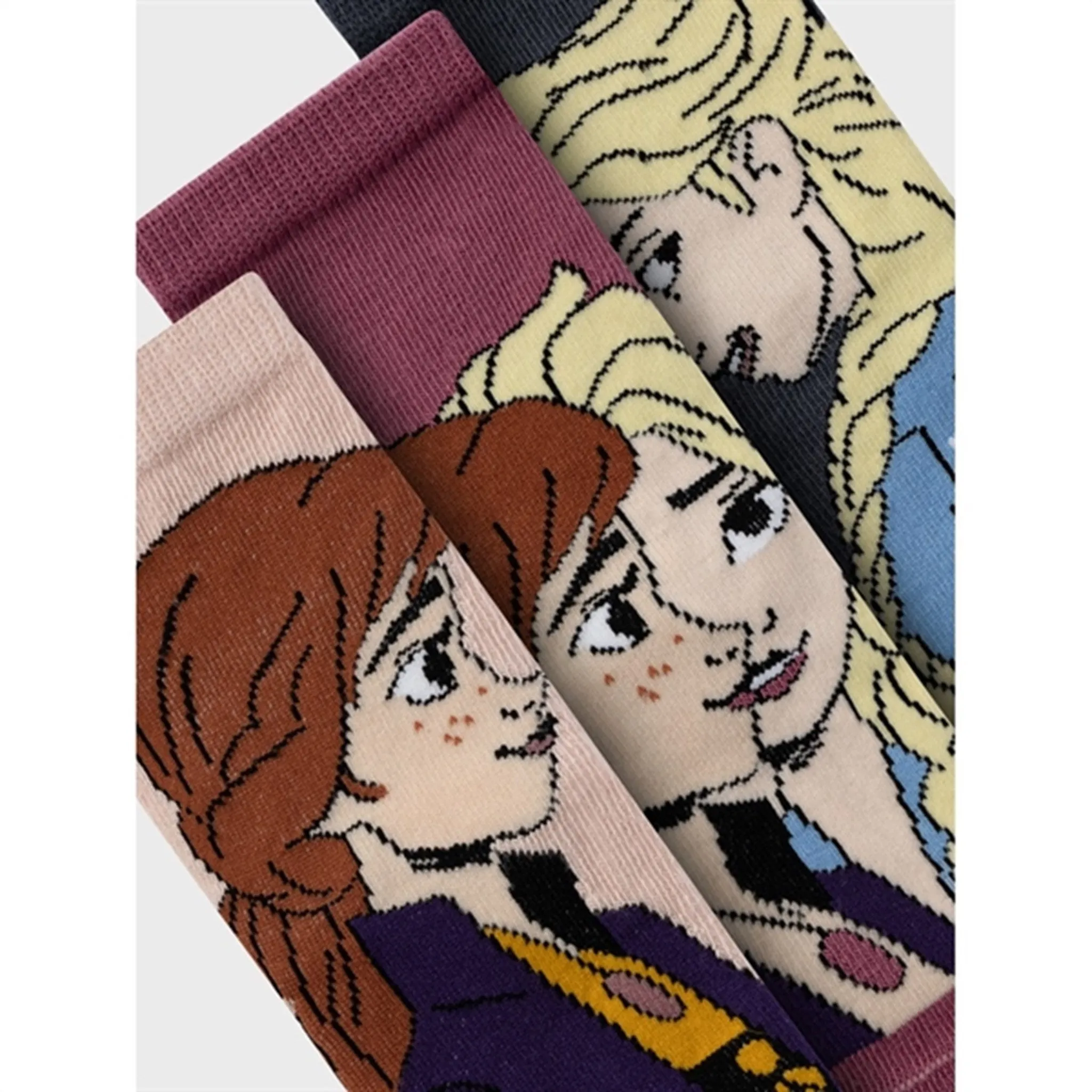 Name it Rose Smoke Obsa Frozen Socks 3-pack