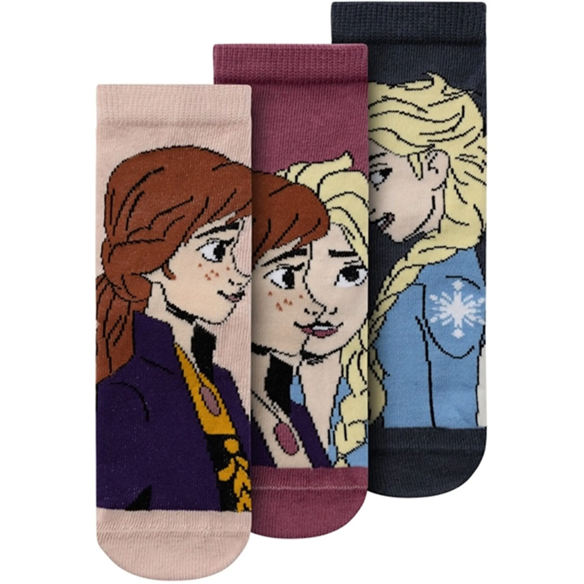 Name it Rose Smoke Obsa Frozen Socks 3-pack