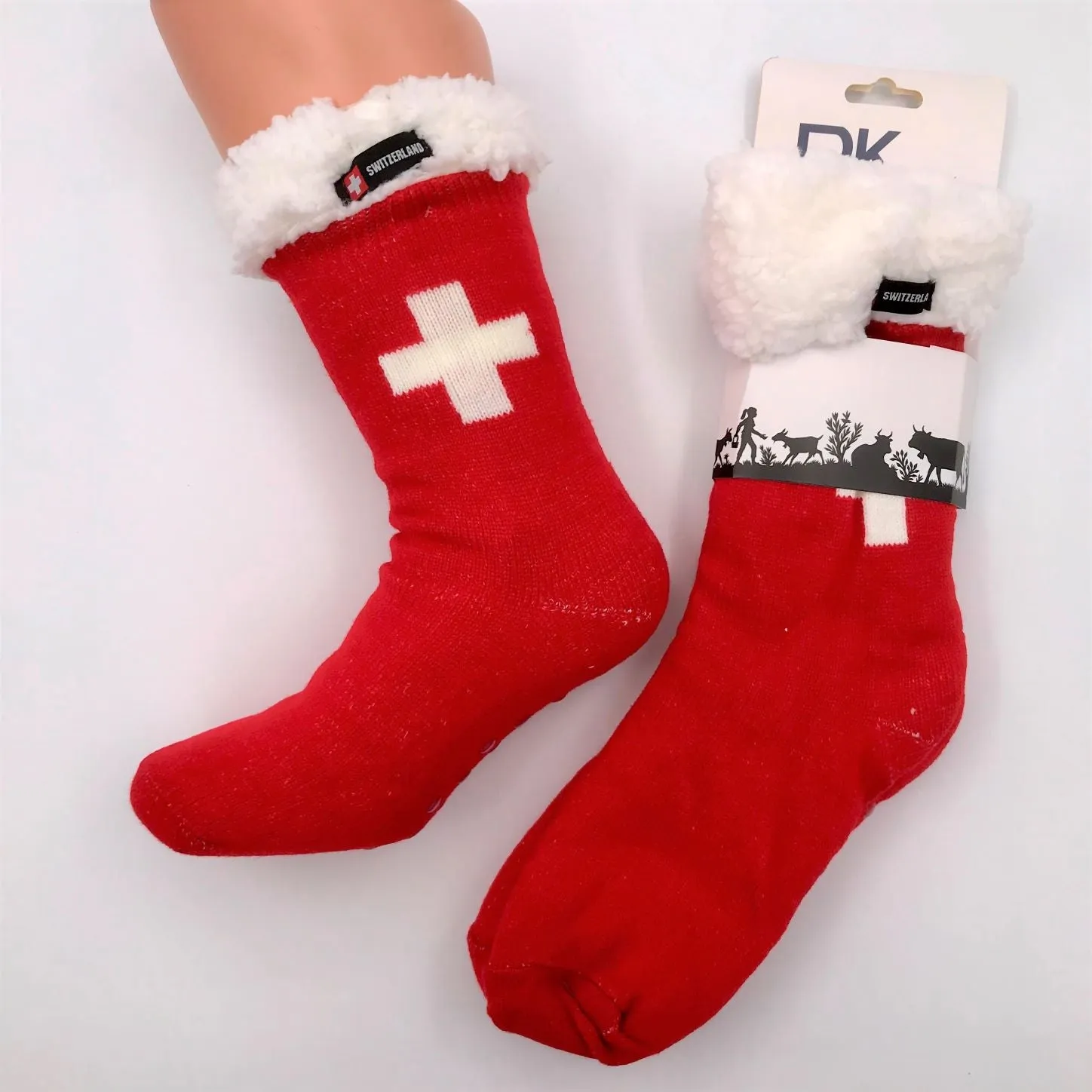 NEW! Swiss Alpine Hut Socks - Classic Swiss Cross